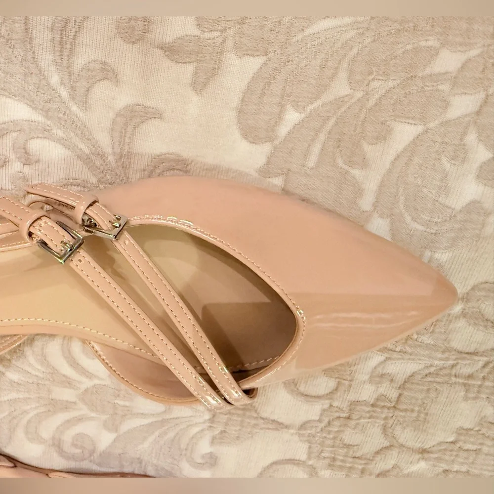 Nine West Women's light natural Slingback flats beley3 - Picture 2 of 6